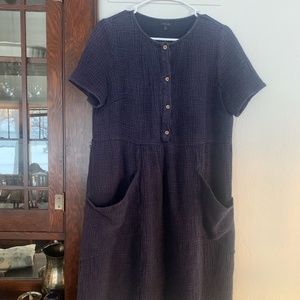 Roolee Gauze Blue Dress